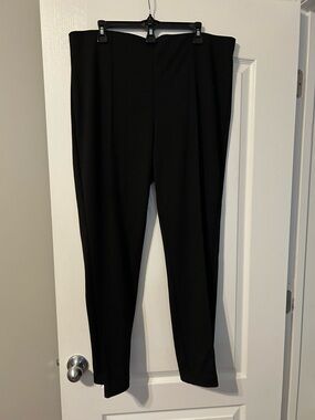 Ruby Rd. Black Ponte Slim Pants